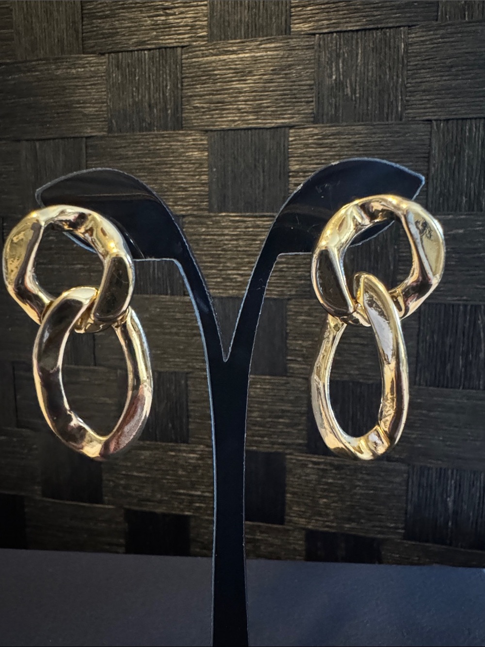 Chunky Gold Link Drop Earrings - Women Jewelry